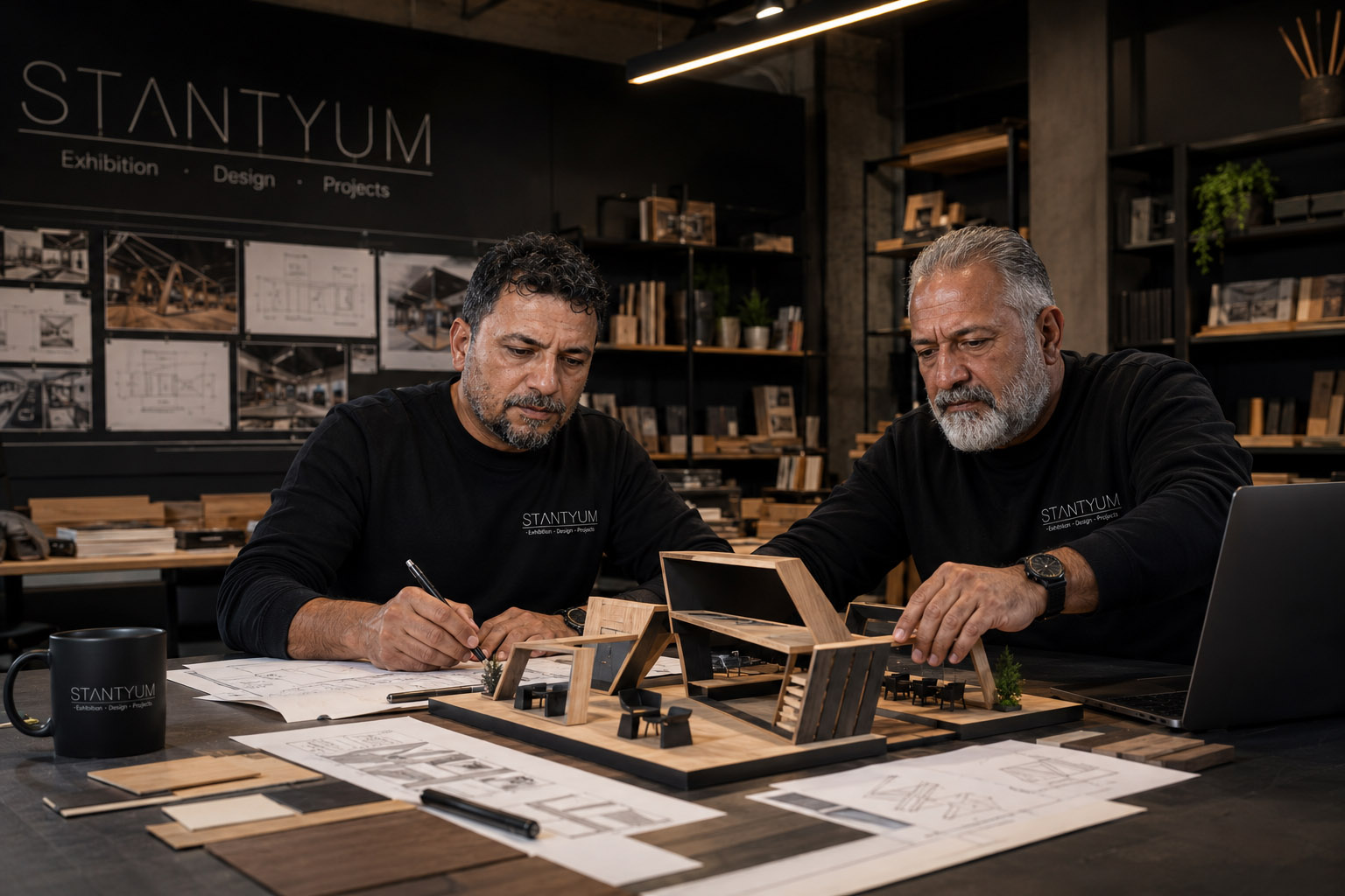 Modern exhibition stand build